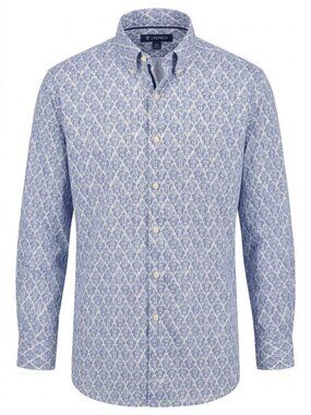 Cotton blend dress shirt, Cremieux, paisley print button-down, Size XXL